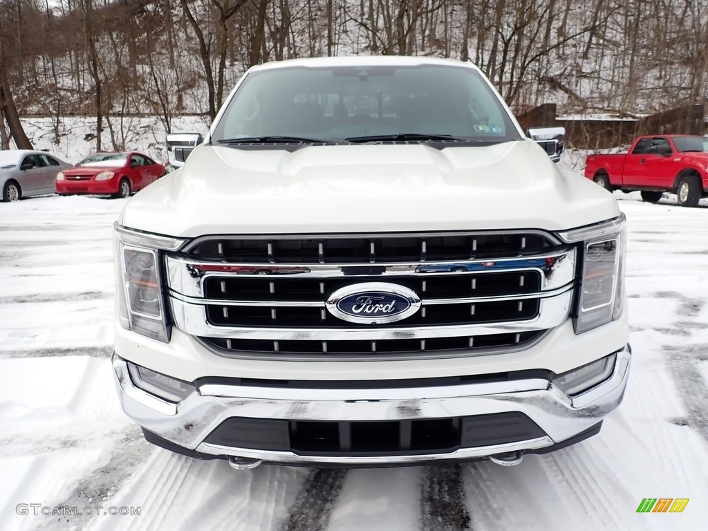 2021 F150 Lariat SuperCrew 4x4 - Star White / Black photo #4