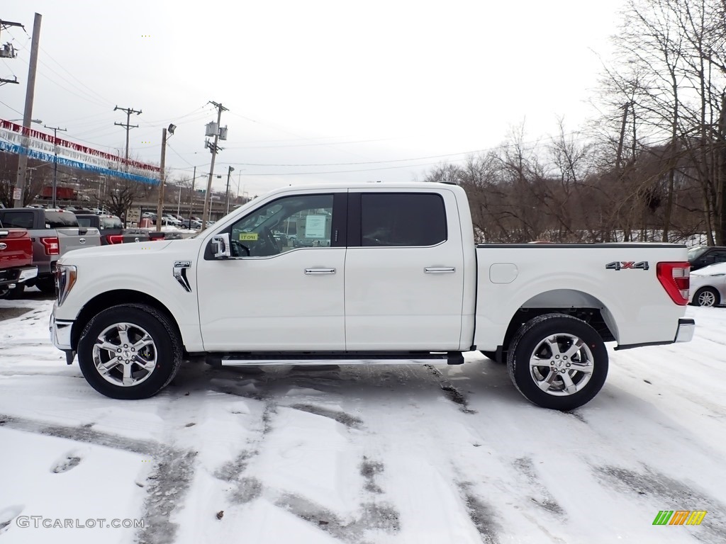 2021 F150 Lariat SuperCrew 4x4 - Star White / Black photo #6