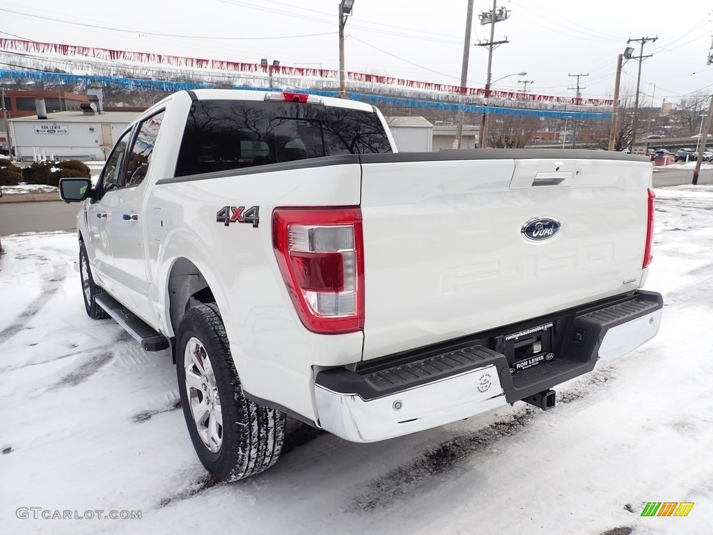 2021 F150 Lariat SuperCrew 4x4 - Star White / Black photo #7