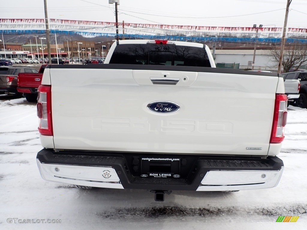 2021 F150 Lariat SuperCrew 4x4 - Star White / Black photo #8