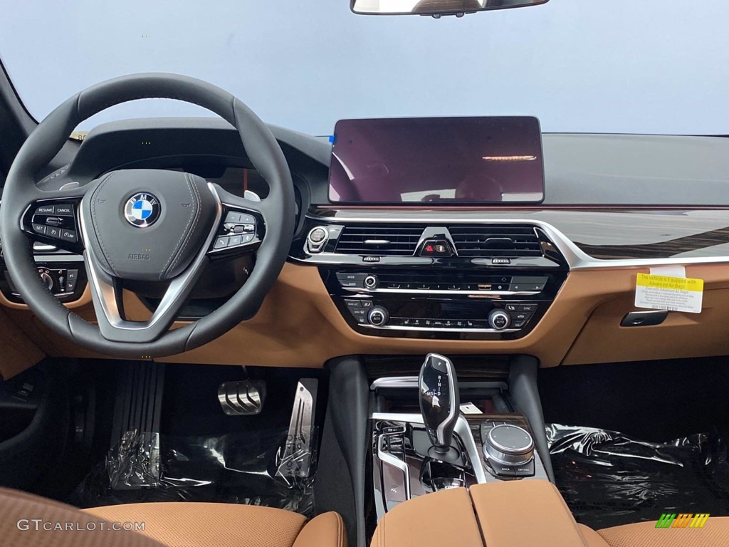 2021 5 Series 530i Sedan - Alpine White / Cognac photo #22