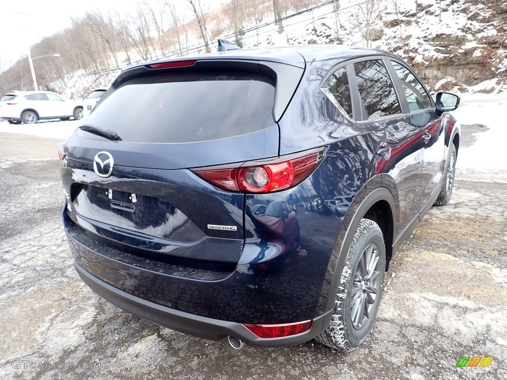 2021 CX-5 Touring AWD - Deep Crystal Blue Mica / Black photo #2
