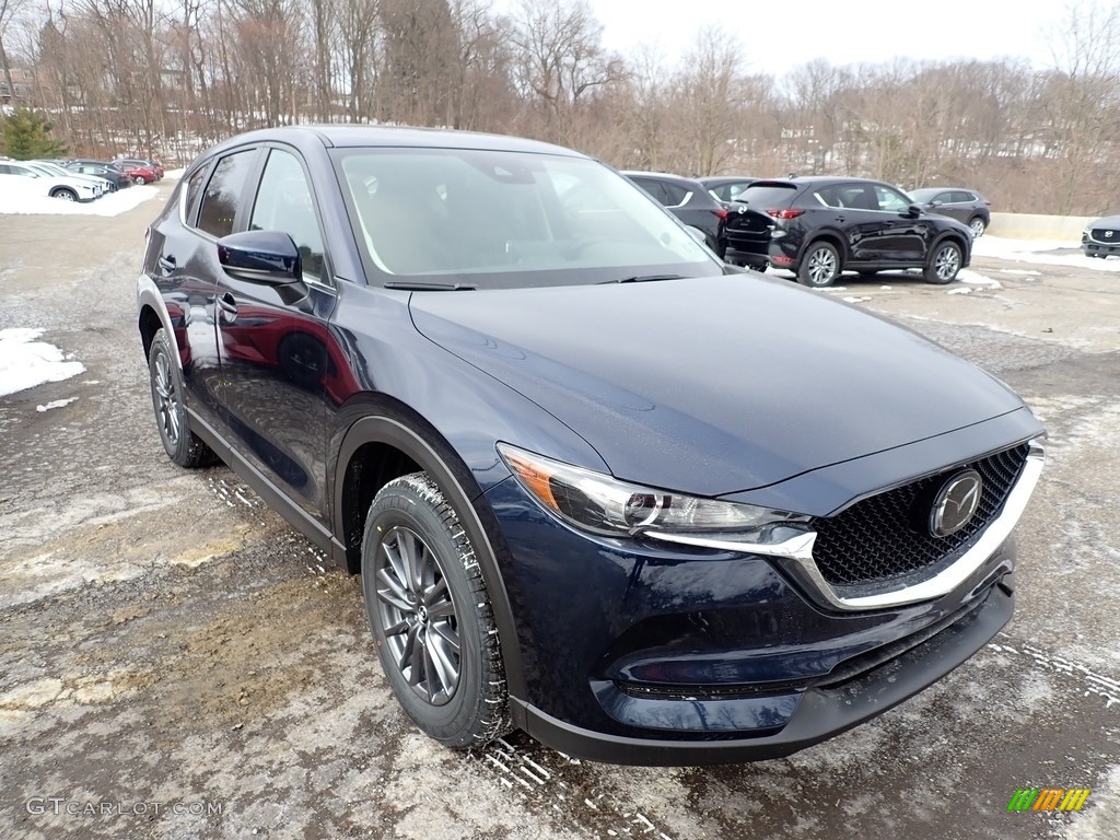2021 CX-5 Touring AWD - Deep Crystal Blue Mica / Black photo #3