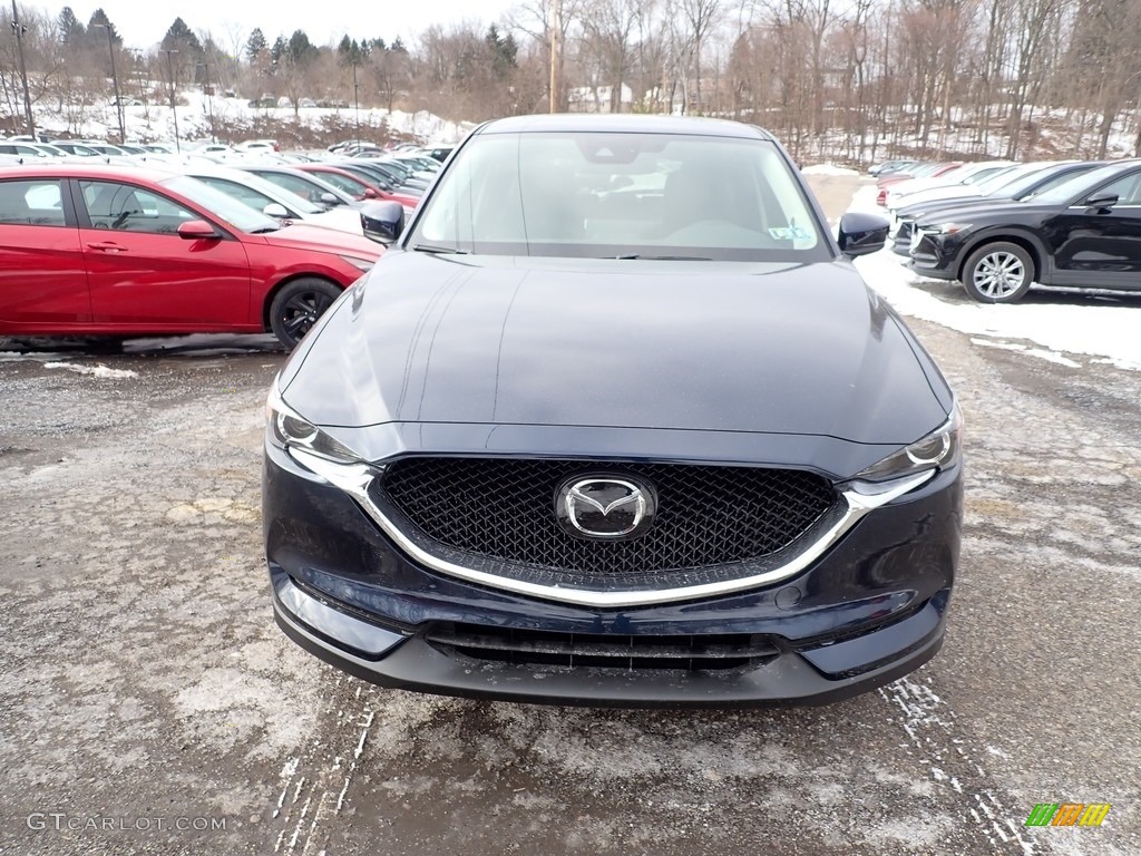 2021 CX-5 Touring AWD - Deep Crystal Blue Mica / Black photo #4