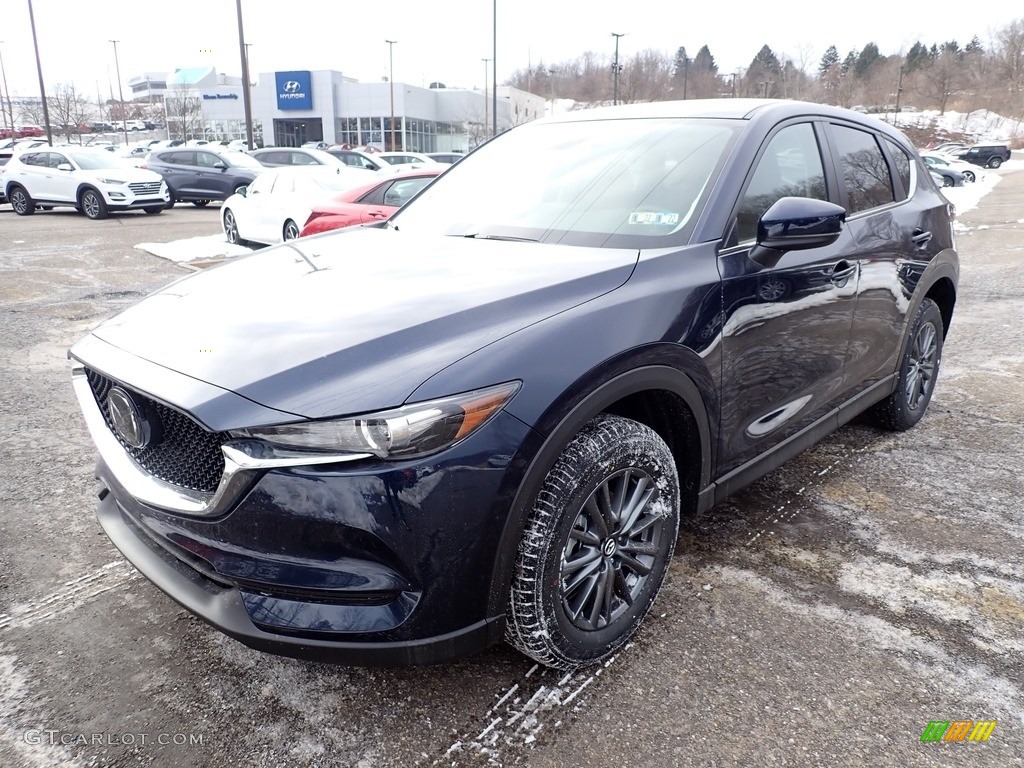 2021 CX-5 Touring AWD - Deep Crystal Blue Mica / Black photo #5