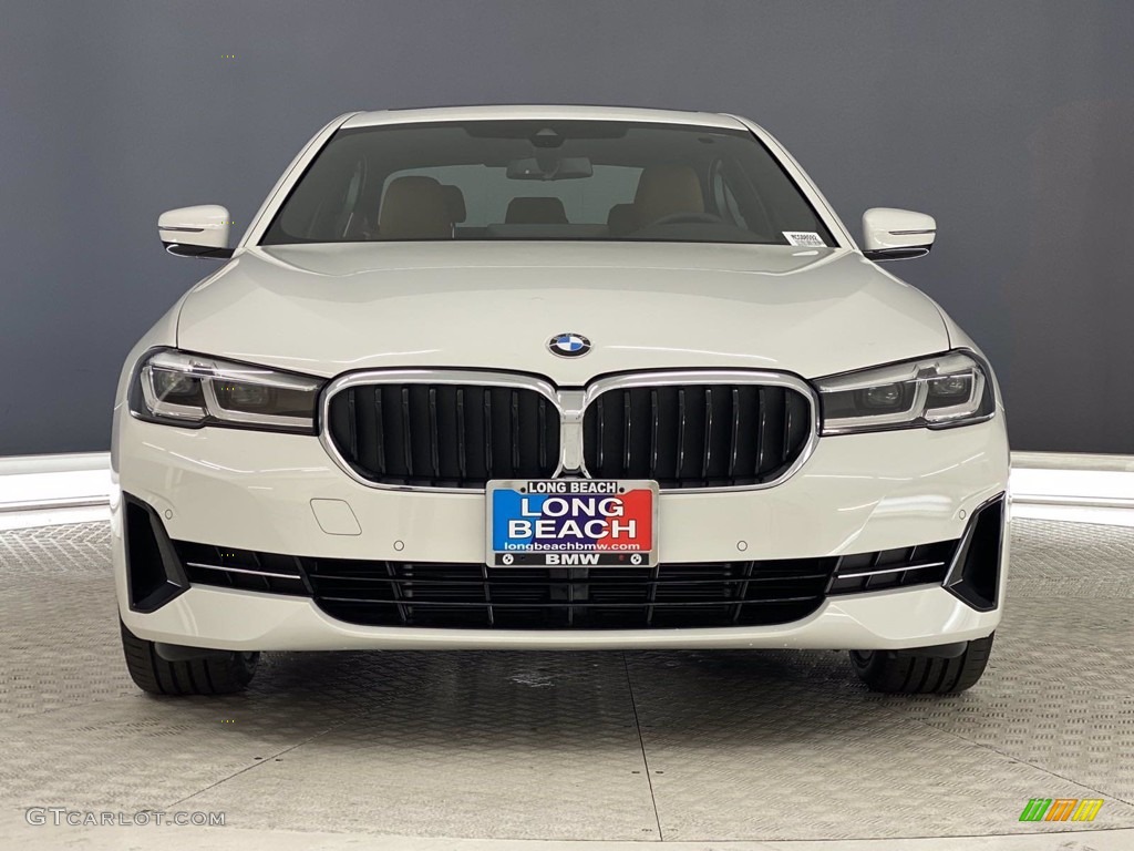 2021 5 Series 530i Sedan - Alpine White / Cognac photo #5