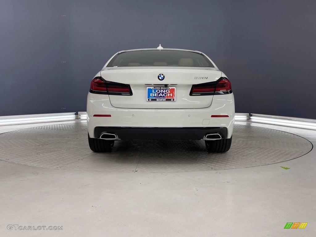2021 5 Series 530i Sedan - Alpine White / Cognac photo #9