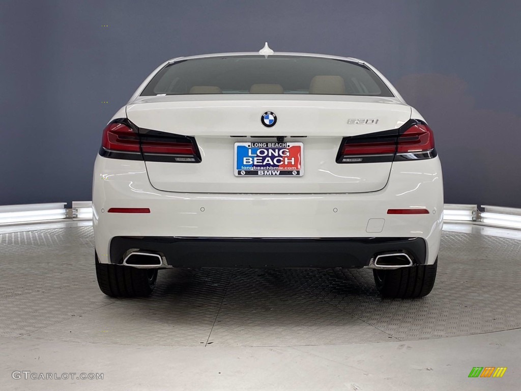 2021 5 Series 530i Sedan - Alpine White / Cognac photo #10