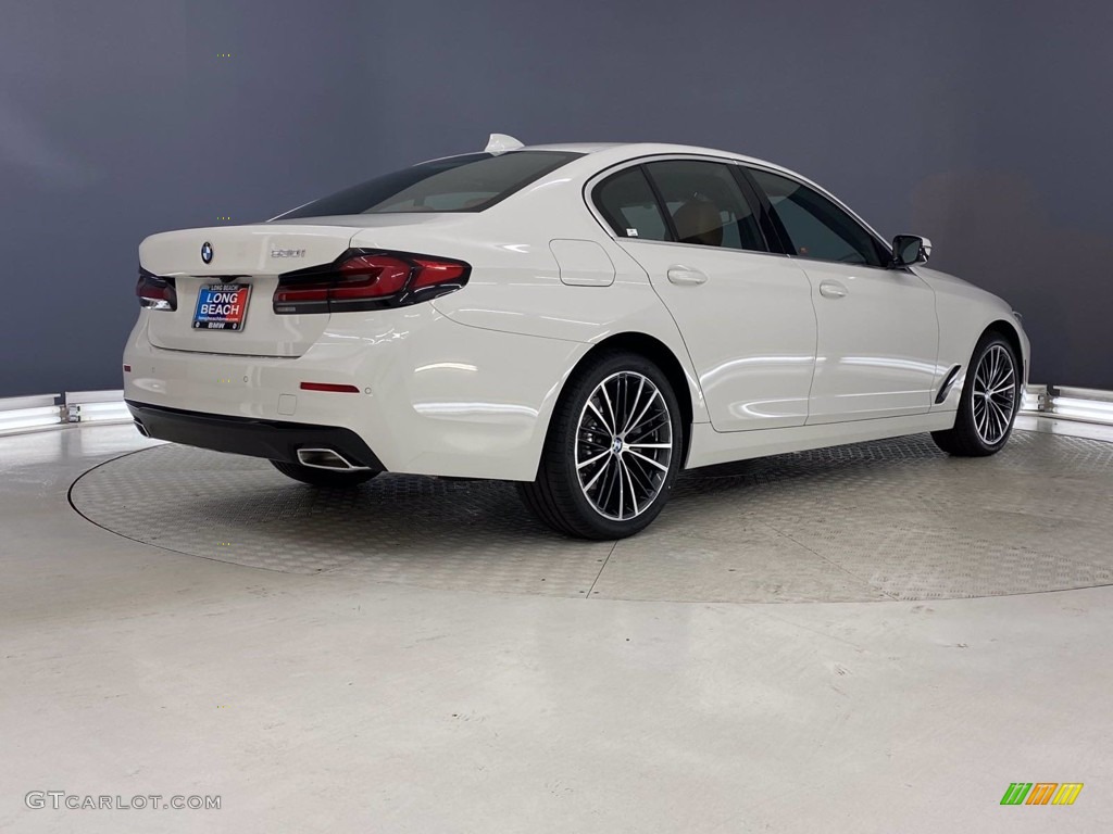 2021 5 Series 530i Sedan - Alpine White / Cognac photo #11