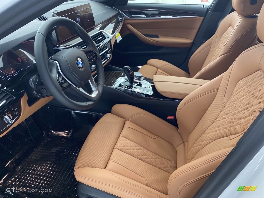 Cognac Interior 2021 BMW 5 Series 530i Sedan Photo #141047793