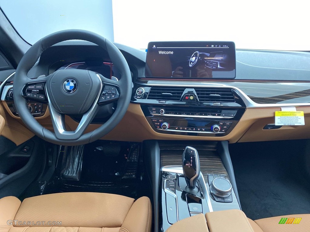 2021 5 Series 530i Sedan - Alpine White / Cognac photo #25