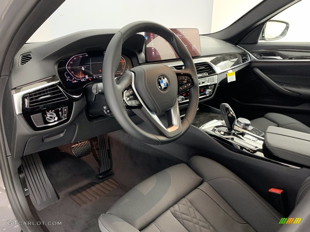 2021 5 Series 540i Sedan - Bernina Gray Amber Effect / Black photo #7