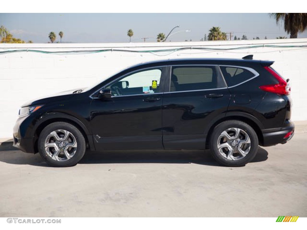 2018 CR-V EX - Crystal Black Pearl / Ivory photo #8