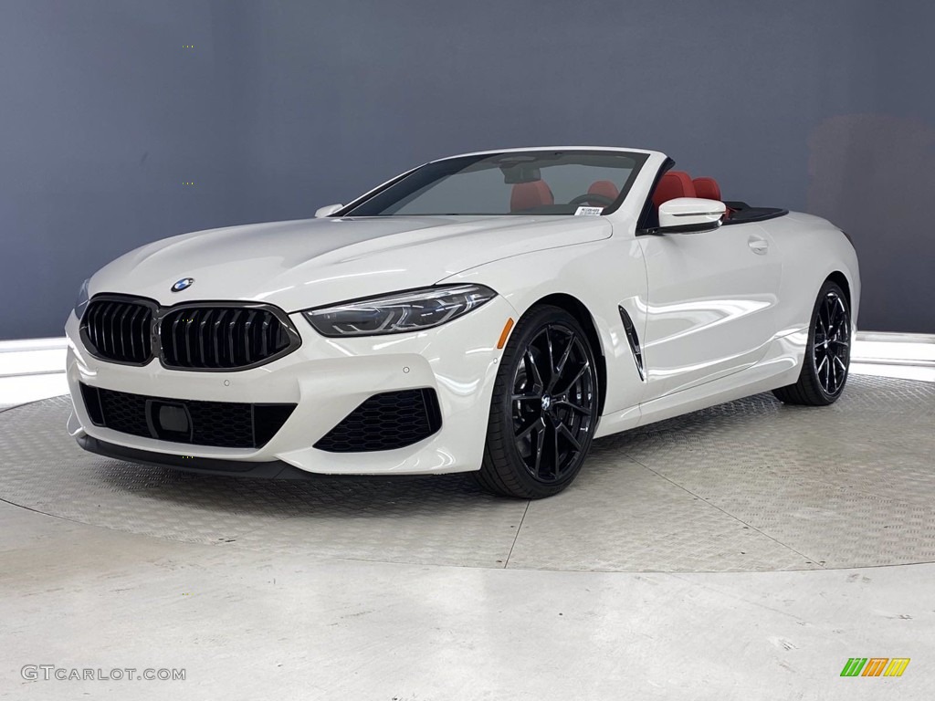 Alpine White 2021 BMW 8 Series 850i xDrive Convertible Exterior Photo #141048781