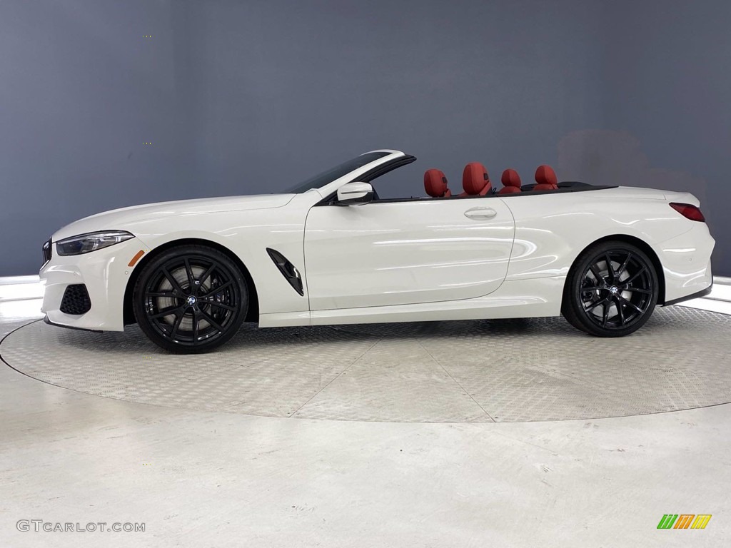 Alpine White 2021 BMW 8 Series 850i xDrive Convertible Exterior Photo #141048810