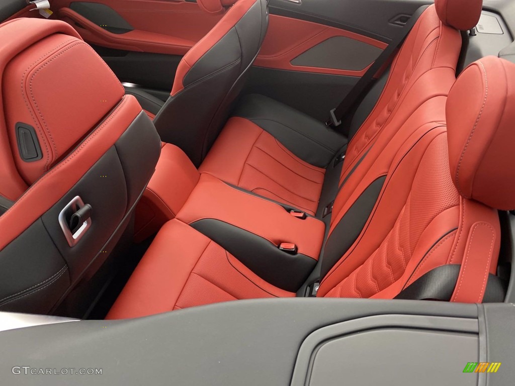 Fiona Red/Black Interior 2021 BMW 8 Series 850i xDrive Convertible Photo #141049200