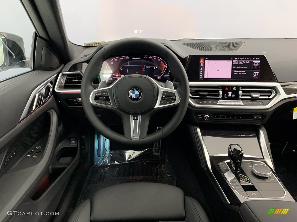 2021 BMW 4 Series M440i xDrive Coupe Black Dashboard Photo #141050889
