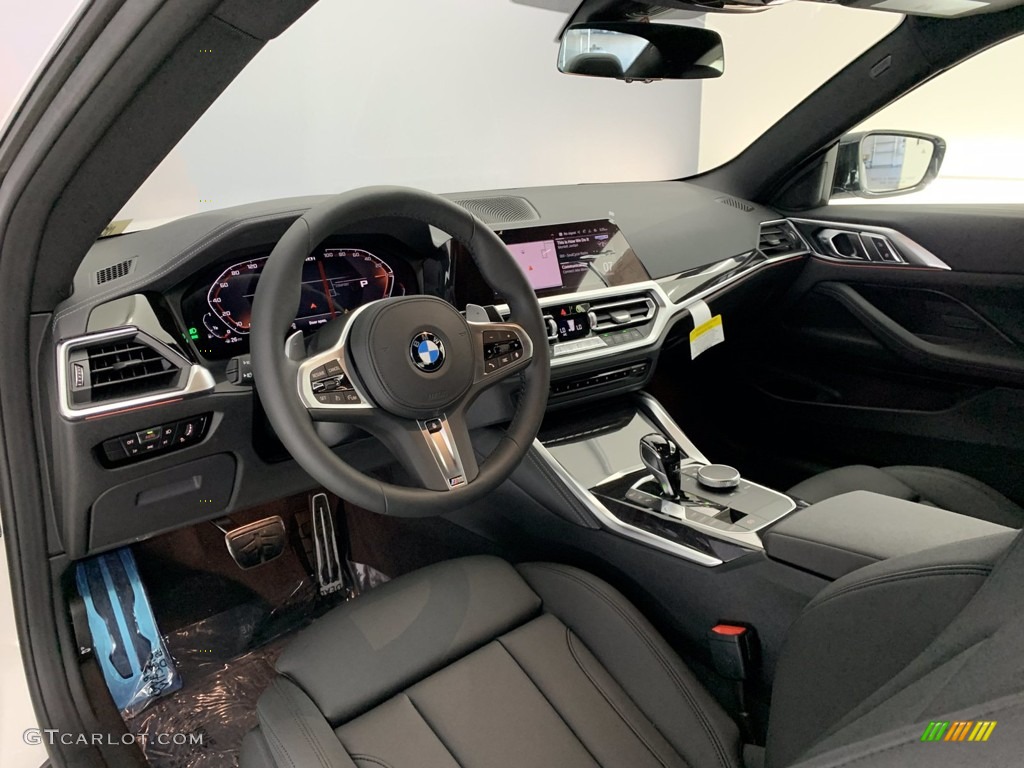 Black Interior 2021 BMW 4 Series M440i xDrive Coupe Photo #141050952