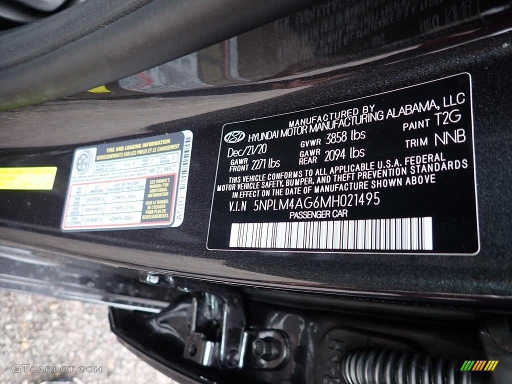2021 Elantra SEL - Portofino Gray / Black photo #9