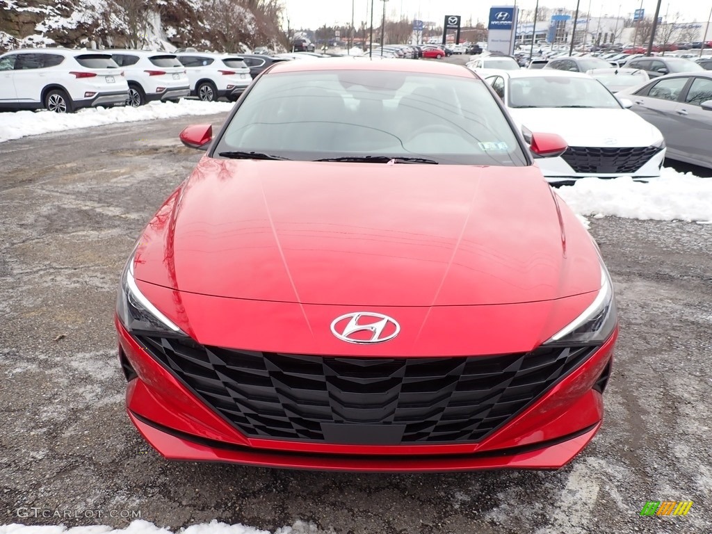 2021 Elantra SEL - Calypso Red / Medium Gray photo #4