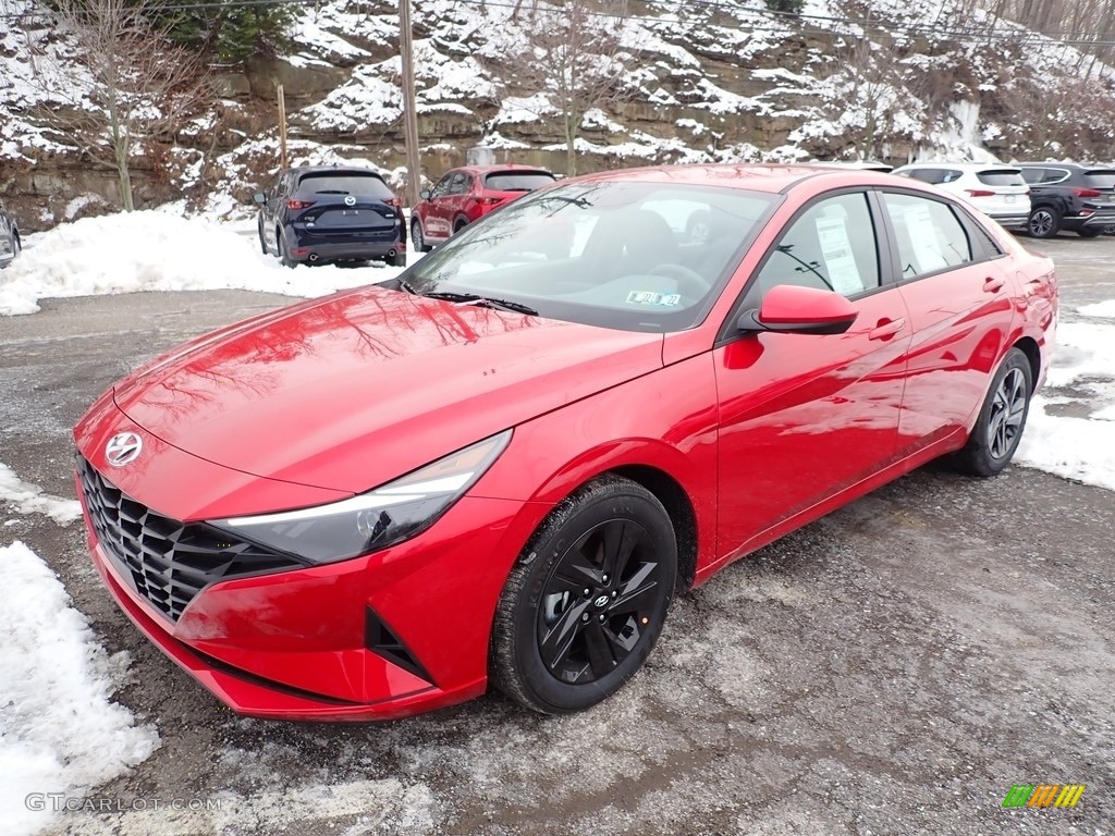 2021 Elantra SEL - Calypso Red / Medium Gray photo #5