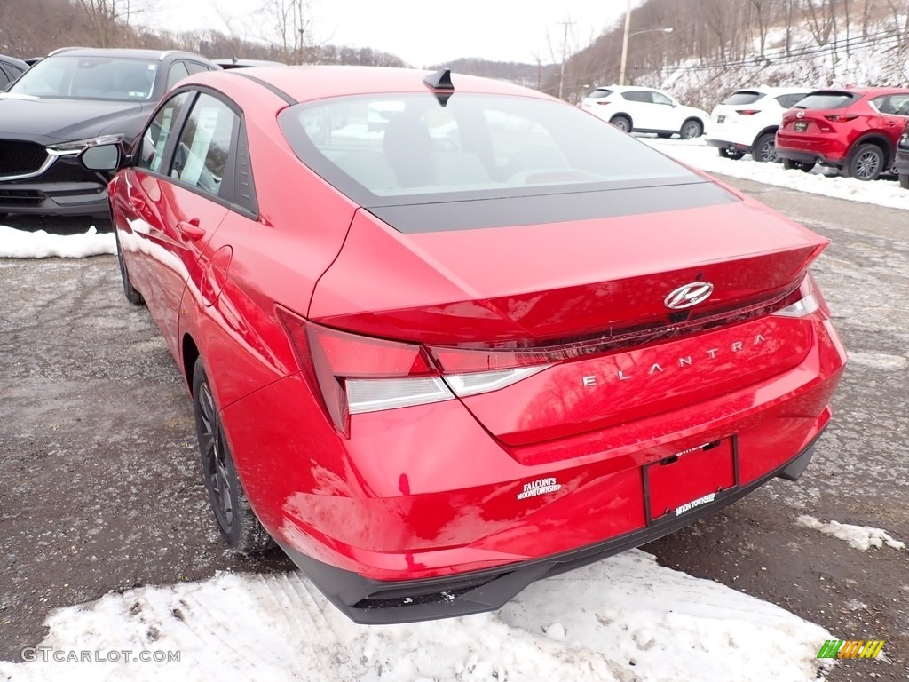 2021 Elantra SEL - Calypso Red / Medium Gray photo #6