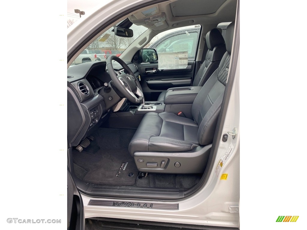 2021 Tundra Platinum CrewMax 4x4 - Wind Chill Pearl / Black photo #2