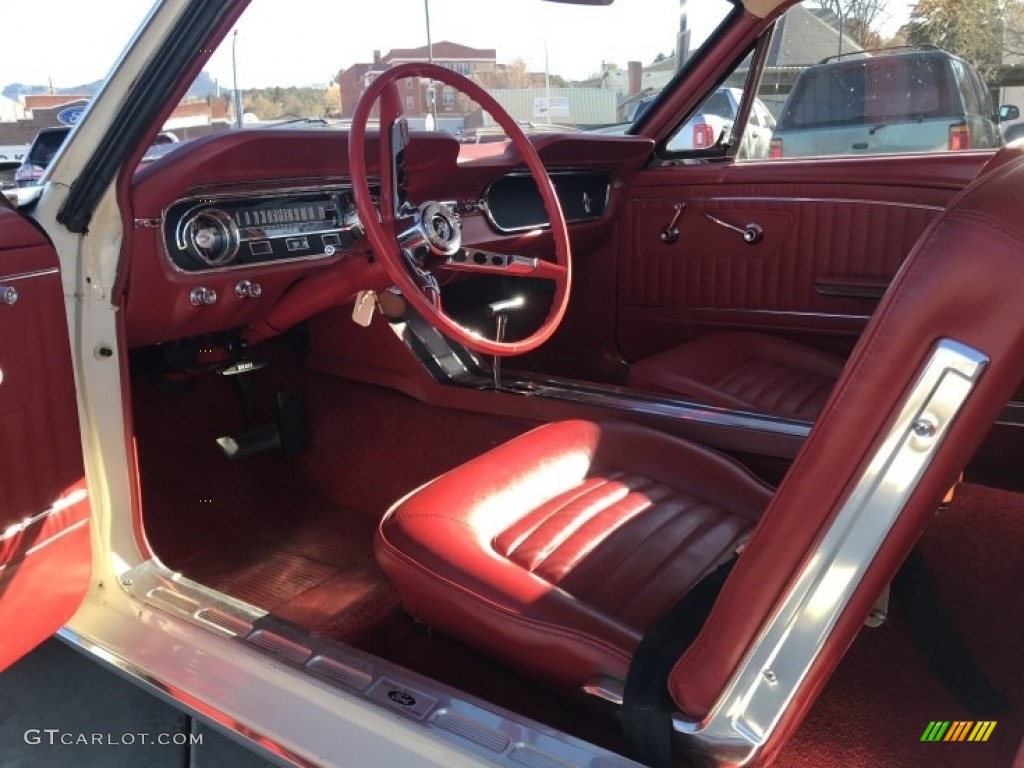 Red Interior 1965 Ford Mustang Coupe Photo #141054027