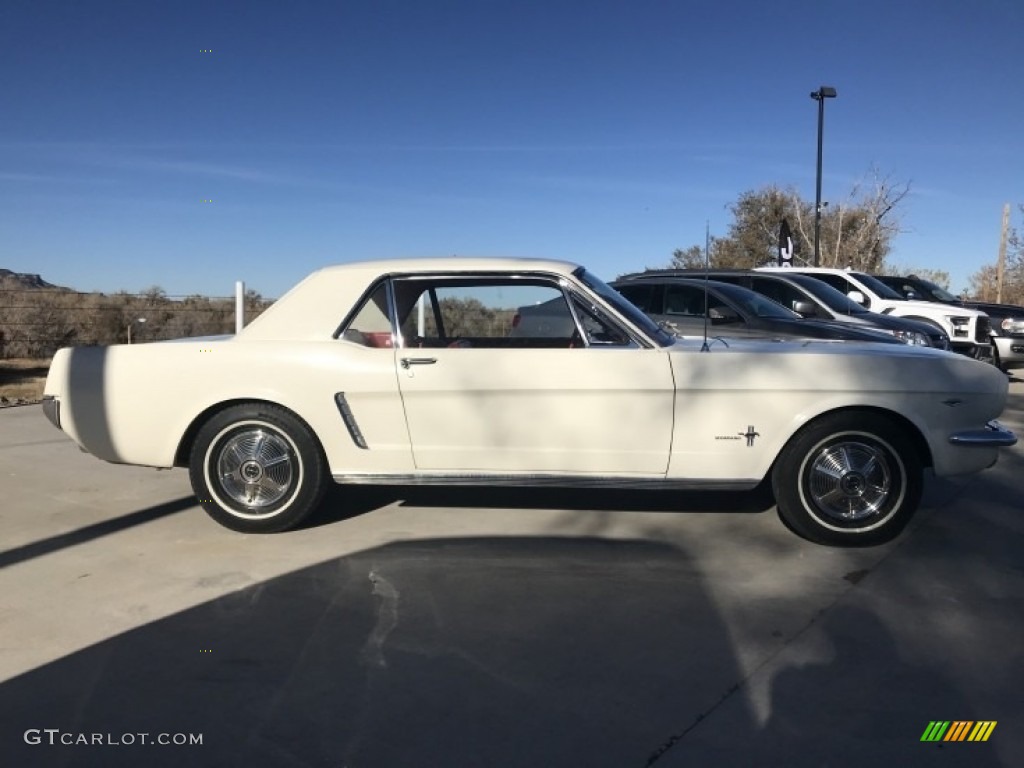 1965 Mustang Coupe - Wimbledon White / Red photo #18