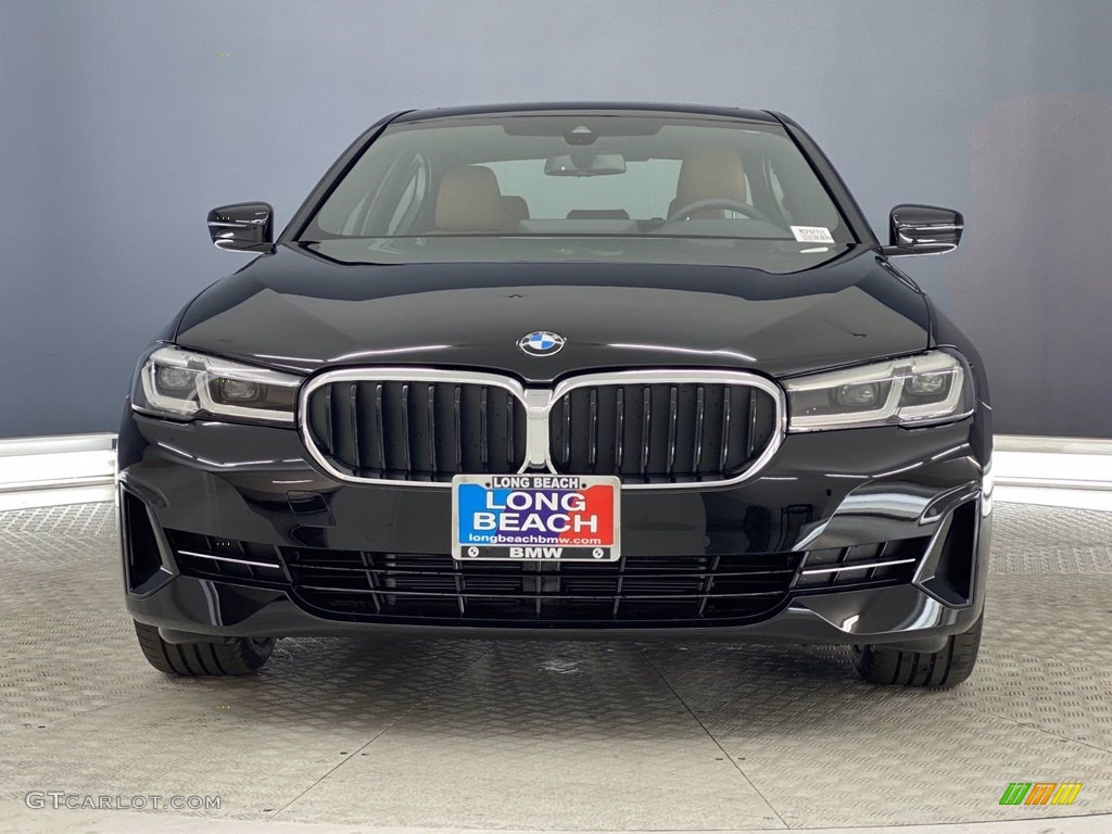 2021 5 Series 530i Sedan - Jet Black / Cognac photo #3