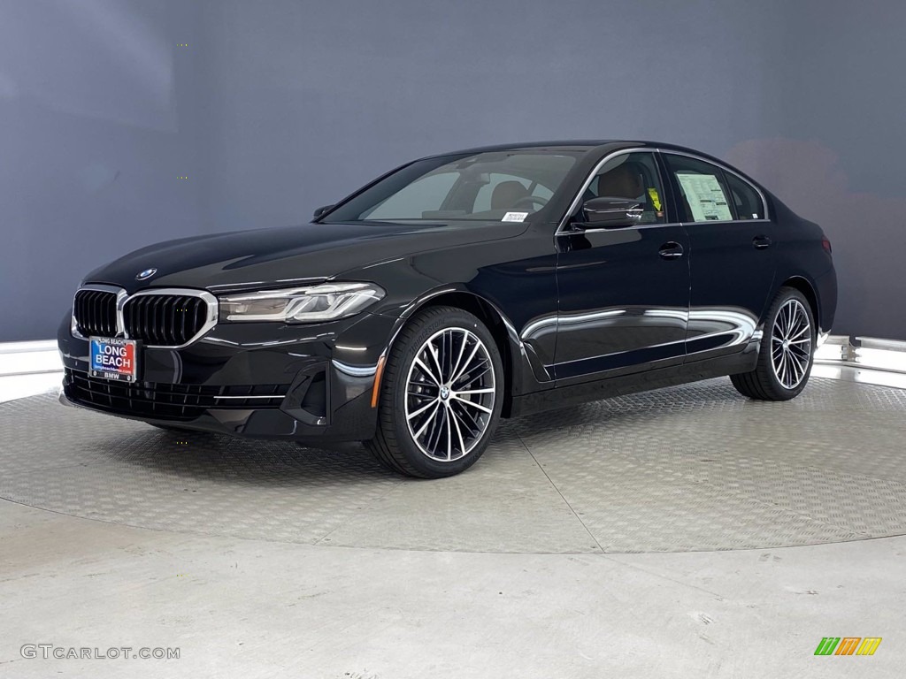 2021 5 Series 530i Sedan - Jet Black / Cognac photo #4