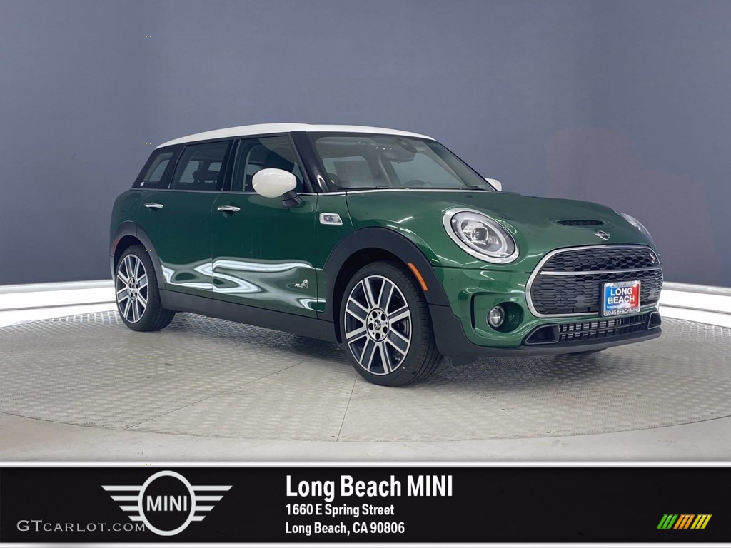 2021 Clubman Cooper S All4 - British Racing Green IV Metallic / Carbon Black/Cross Punch Leather photo #1