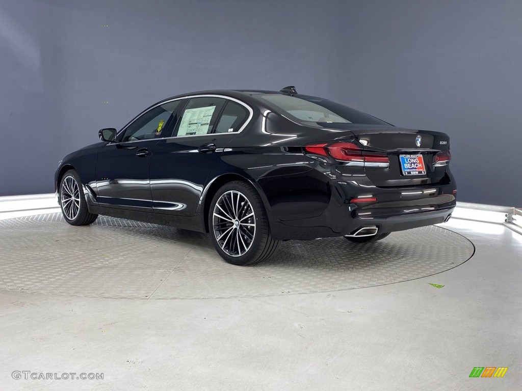 2021 5 Series 530i Sedan - Jet Black / Cognac photo #6