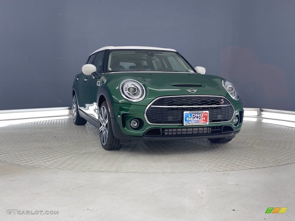 2021 Clubman Cooper S All4 - British Racing Green IV Metallic / Carbon Black/Cross Punch Leather photo #2