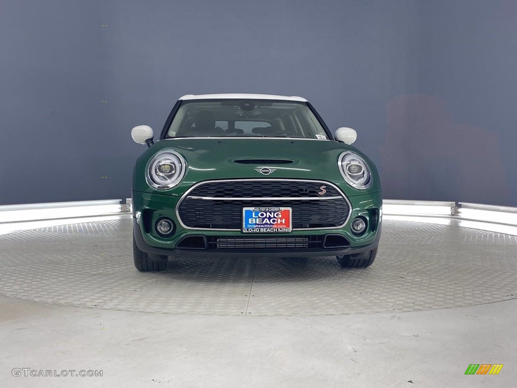 2021 Clubman Cooper S All4 - British Racing Green IV Metallic / Carbon Black/Cross Punch Leather photo #3