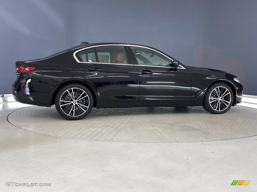 2021 5 Series 530i Sedan - Jet Black / Cognac photo #9