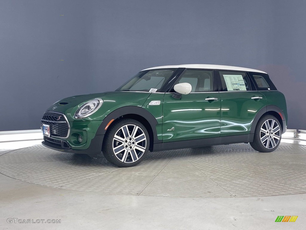 2021 Clubman Cooper S All4 - British Racing Green IV Metallic / Carbon Black/Cross Punch Leather photo #5