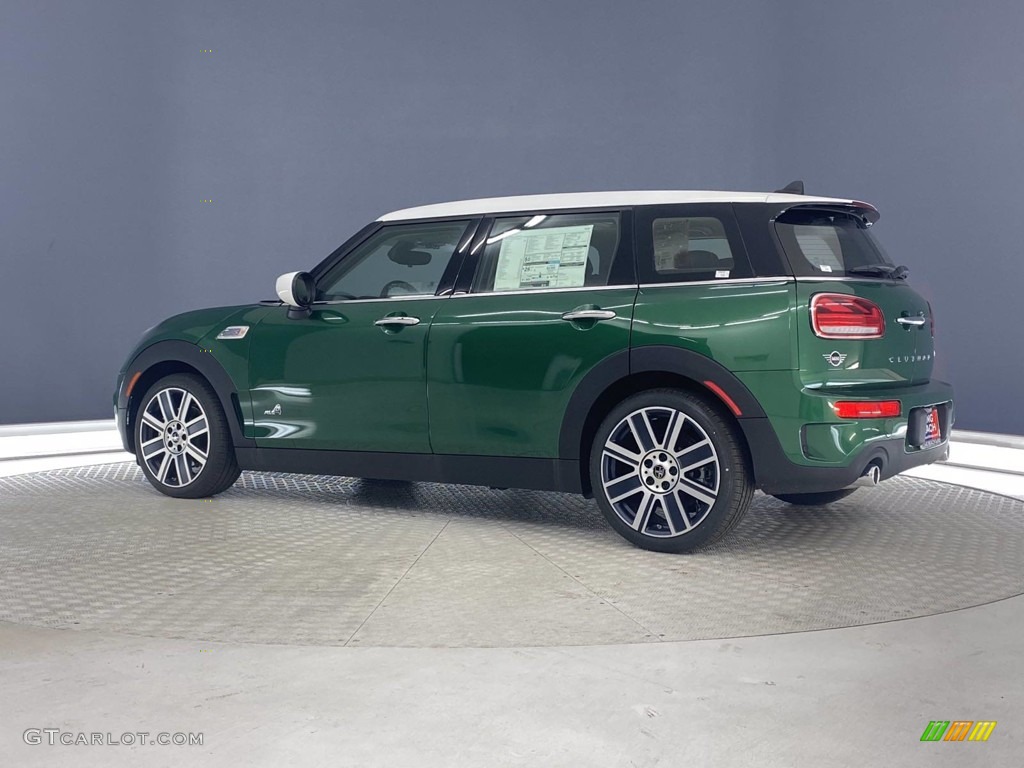 2021 Clubman Cooper S All4 - British Racing Green IV Metallic / Carbon Black/Cross Punch Leather photo #7
