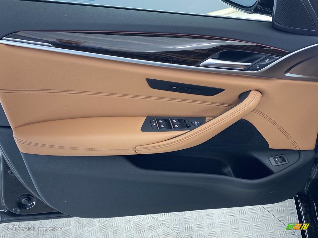 2021 5 Series 530i Sedan - Jet Black / Cognac photo #14