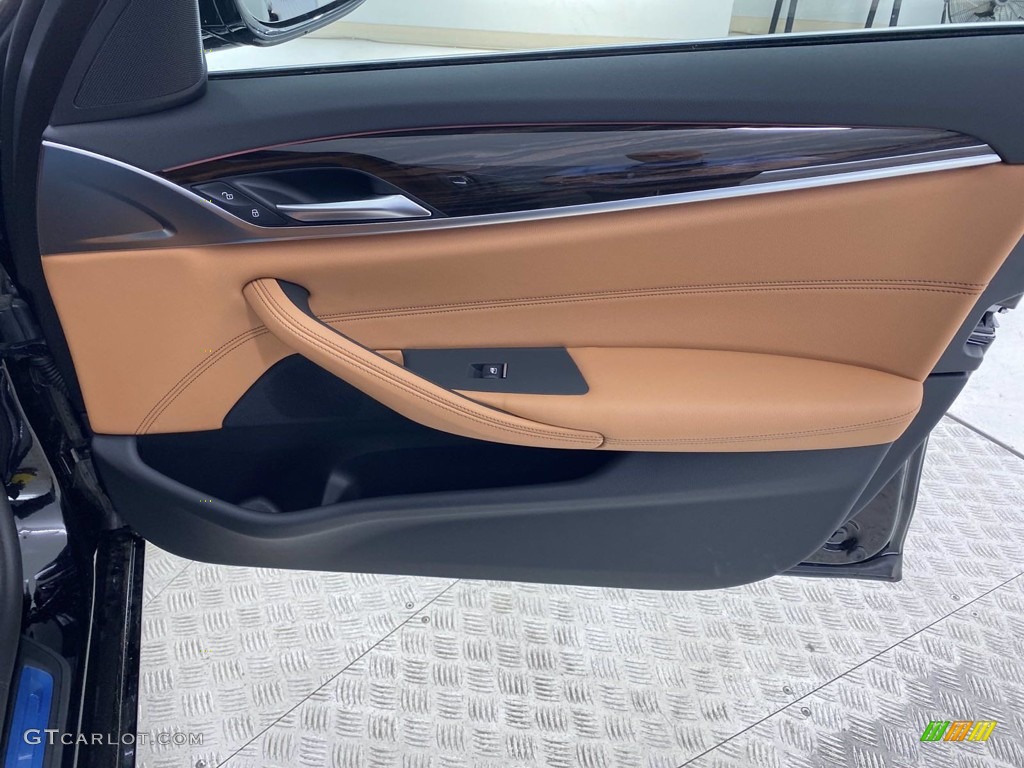 2021 5 Series 530i Sedan - Jet Black / Cognac photo #24