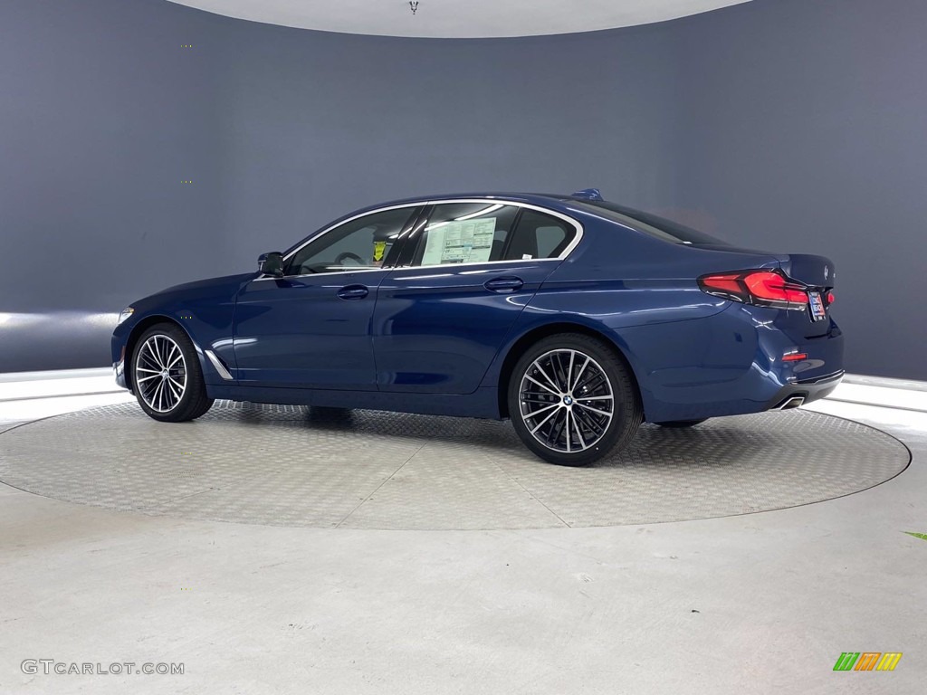 2021 5 Series 530i Sedan - Phytonic Blue Metallic / Black photo #8