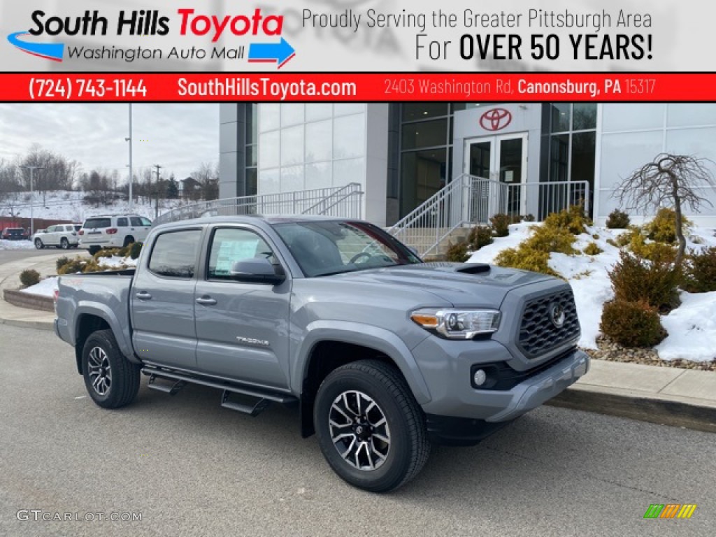 2021 Tacoma TRD Sport Double Cab 4x4 - Cement / TRD Cement/Black photo #1