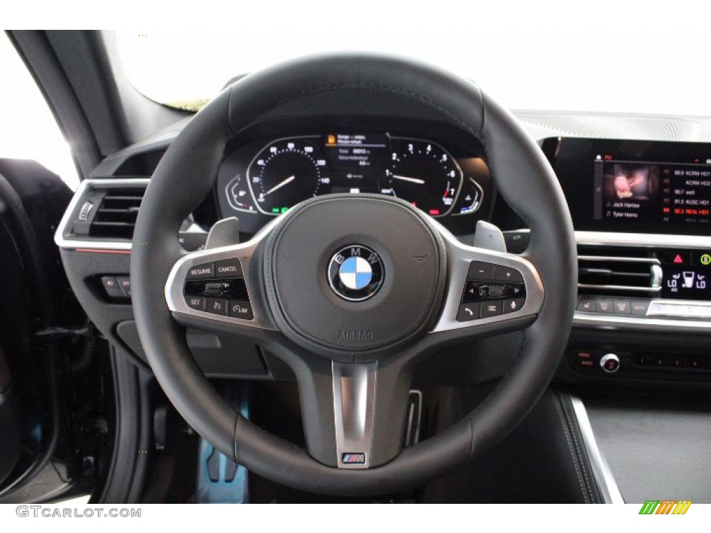 2021 BMW 4 Series 430i Coupe Mocha Steering Wheel Photo #141055521