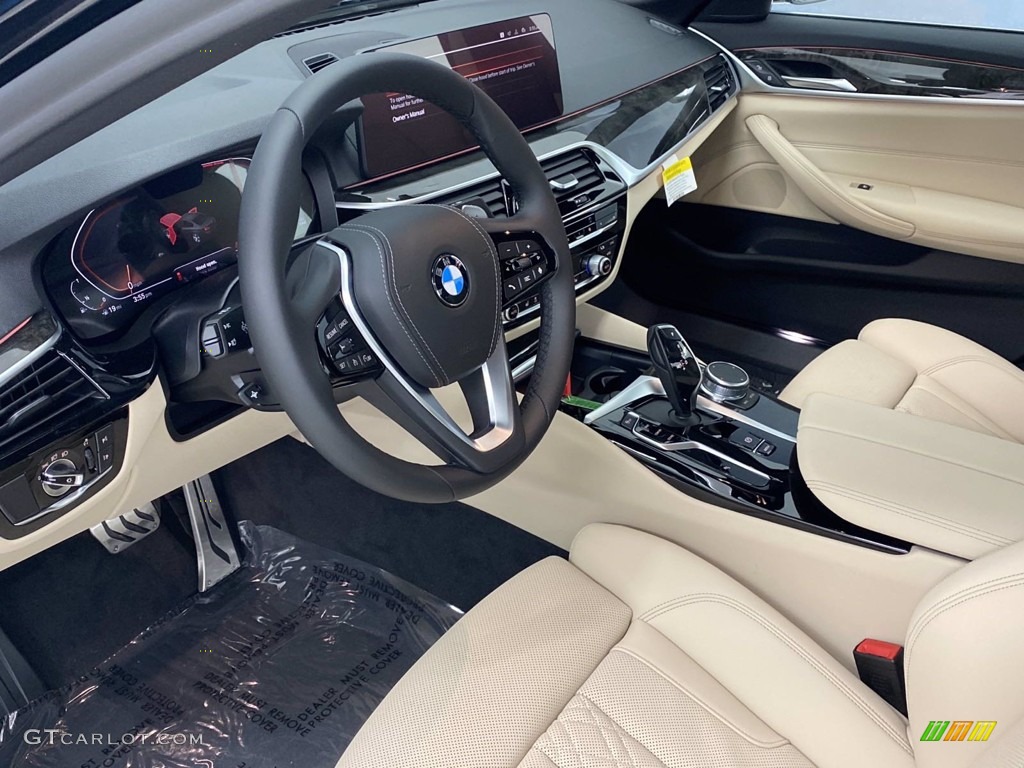 2021 5 Series 530i Sedan - Jet Black / Canberra Beige photo #3