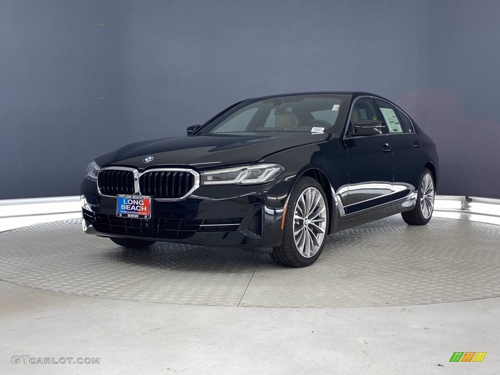 2021 5 Series 530i Sedan - Jet Black / Canberra Beige photo #5