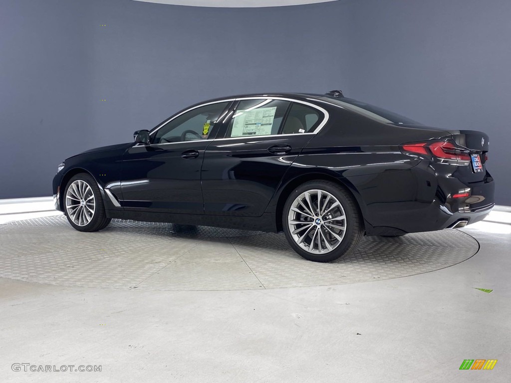 2021 5 Series 530i Sedan - Jet Black / Canberra Beige photo #8