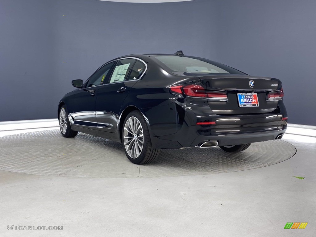 2021 5 Series 530i Sedan - Jet Black / Canberra Beige photo #9
