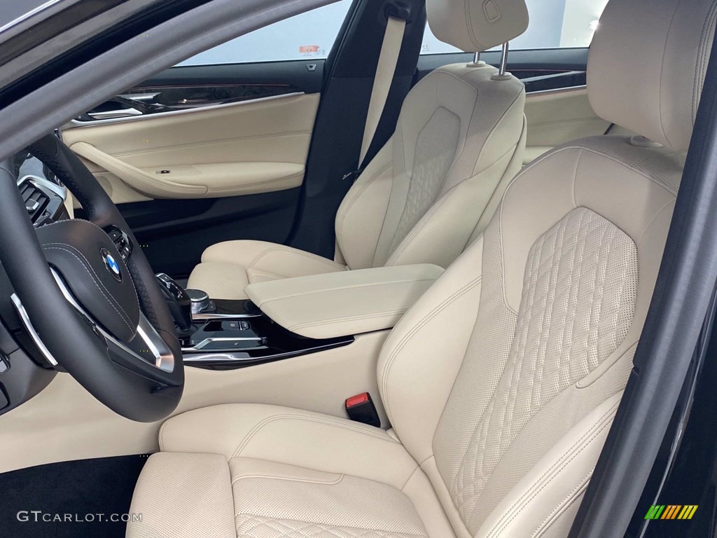 2021 5 Series 530i Sedan - Jet Black / Canberra Beige photo #15