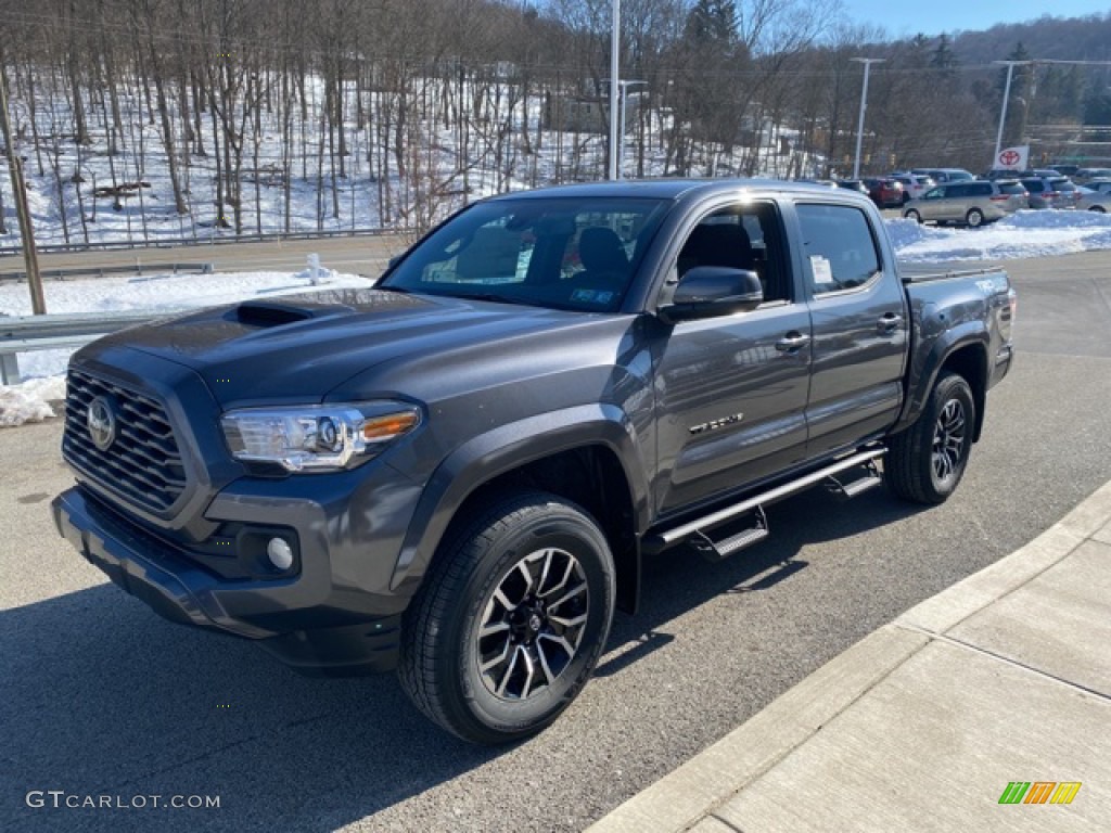 2021 Tacoma TRD Sport Double Cab 4x4 - Magnetic Gray Metallic / TRD Cement/Black photo #12
