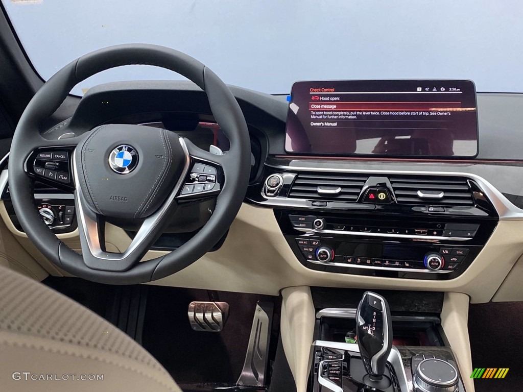 2021 5 Series 530i Sedan - Jet Black / Canberra Beige photo #19